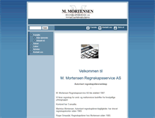 Tablet Screenshot of mortensen-regnskap.no